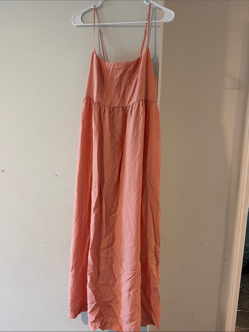 a new day Coral Pink Spaghetti-Strap Maxi Dress